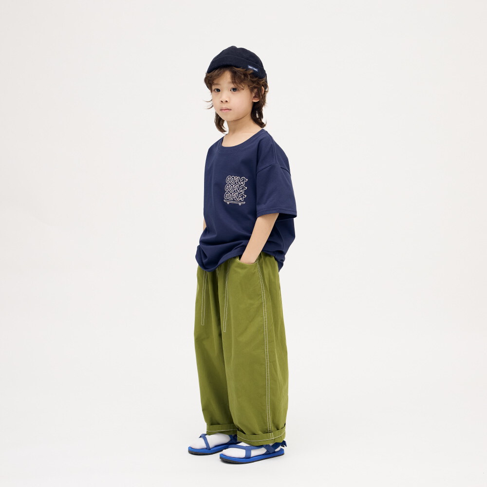 白/130-臘腸狗狗滑板小童TEE