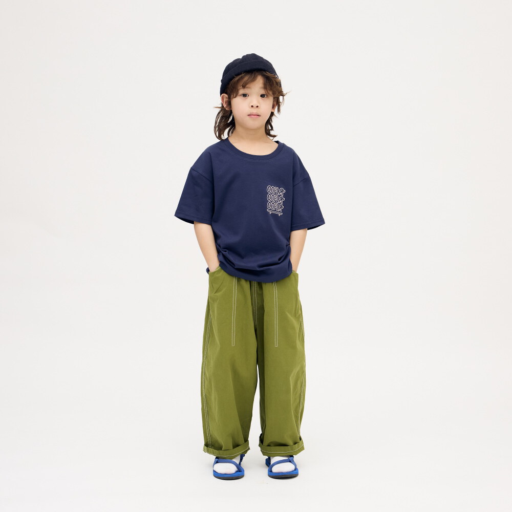 白/130-臘腸狗狗滑板小童TEE