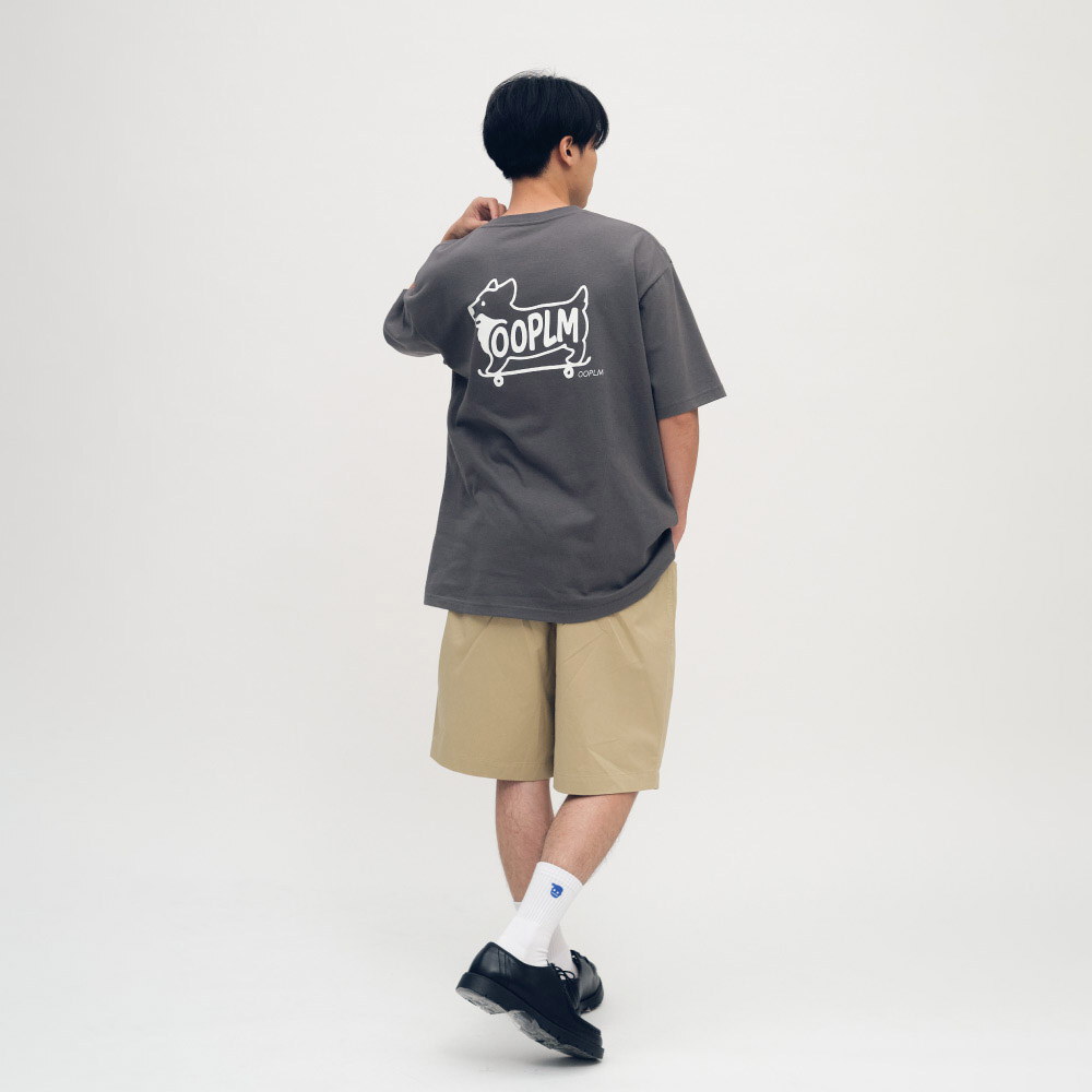 柯基狗狗滑板短TEE