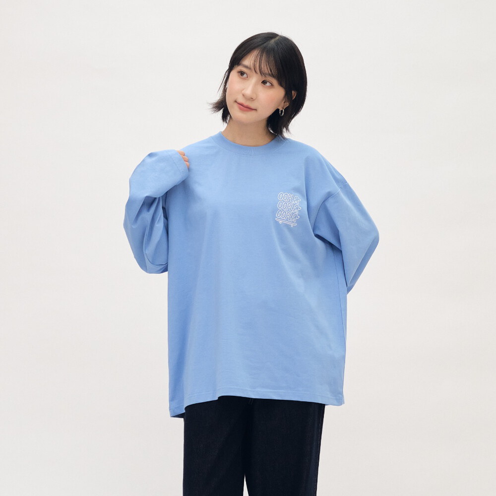 臘腸狗狗滑板長袖TEE