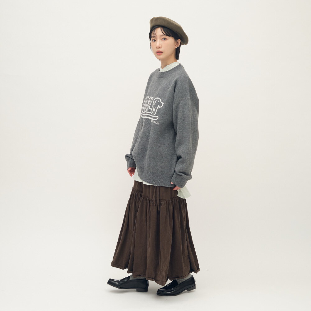 臘腸狗狗滑板針織毛衣