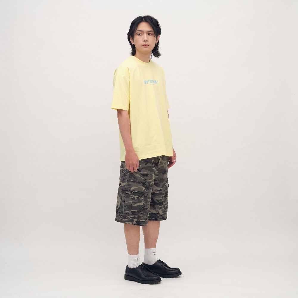 迷彩口袋六分褲