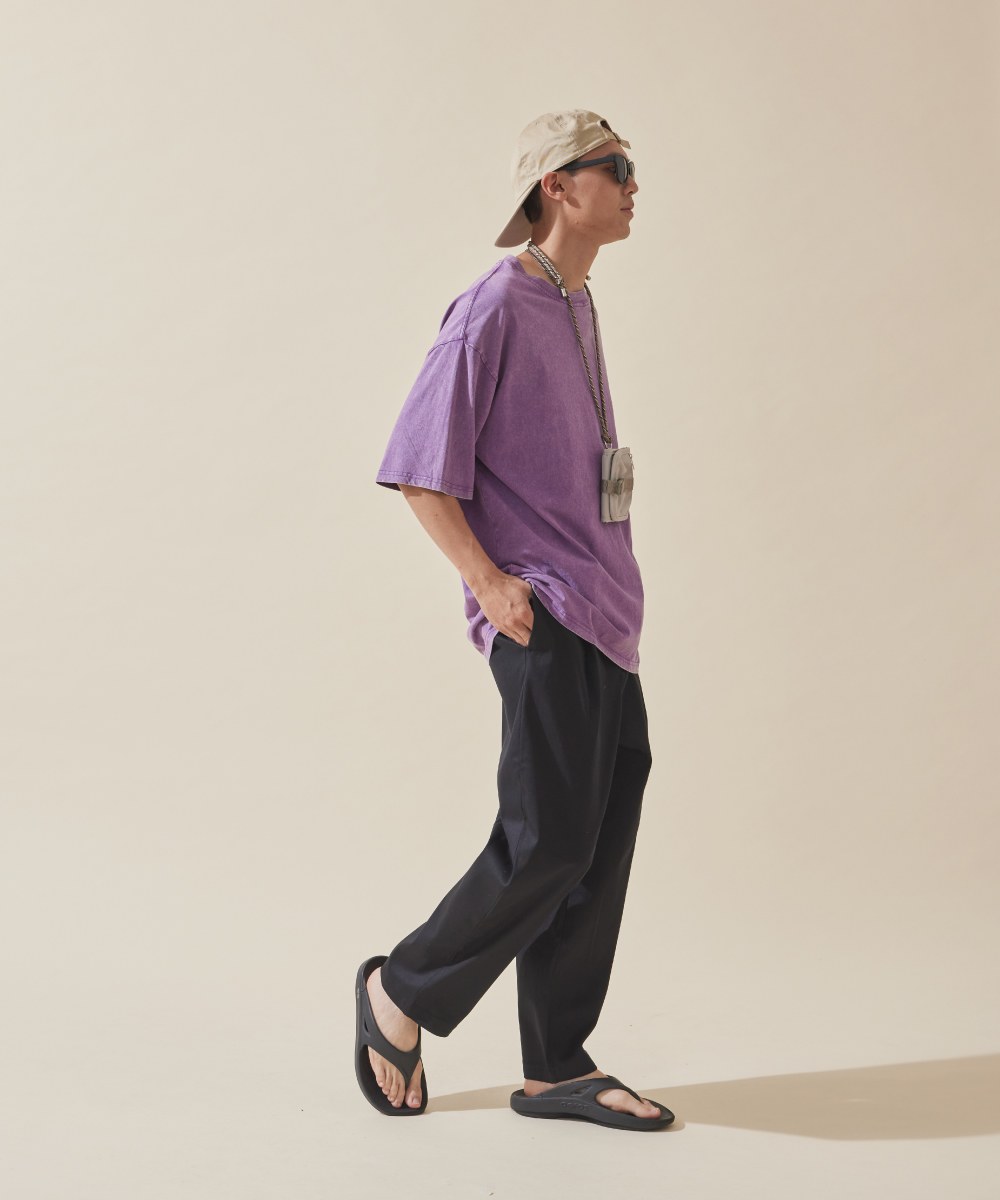 百搭卡其直筒長褲