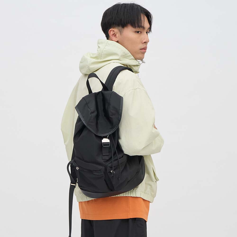 尼龍束口大口袋後背包