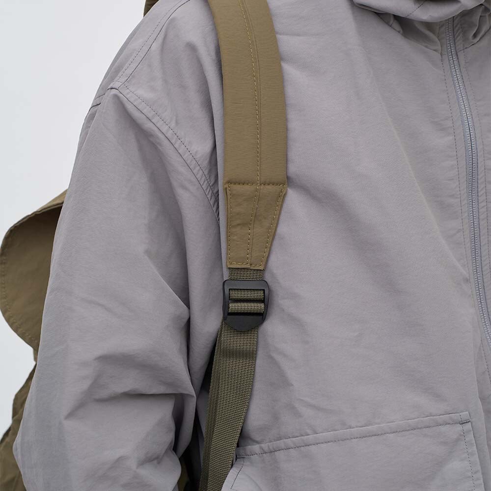 尼龍皺褶抽繩後背包