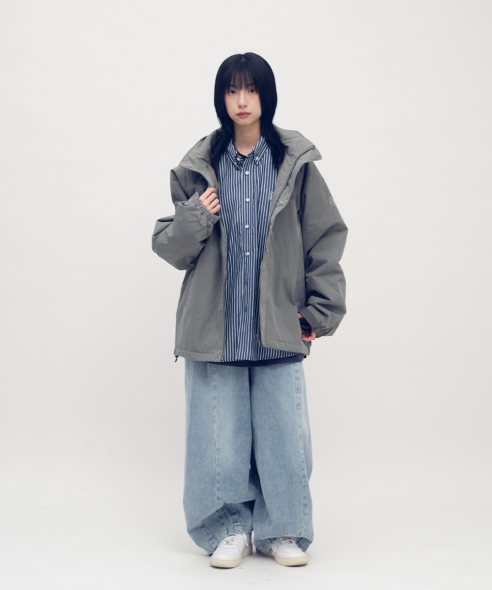 日常條紋長袖襯衫