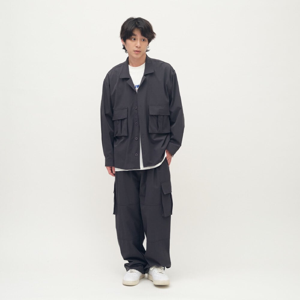 抗撕裂長袖口袋襯衫