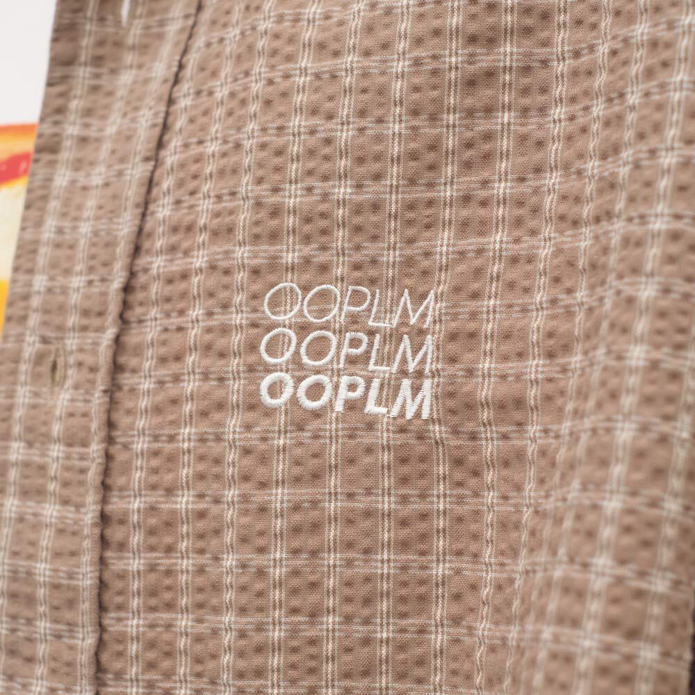 日常格紋長袖襯衫