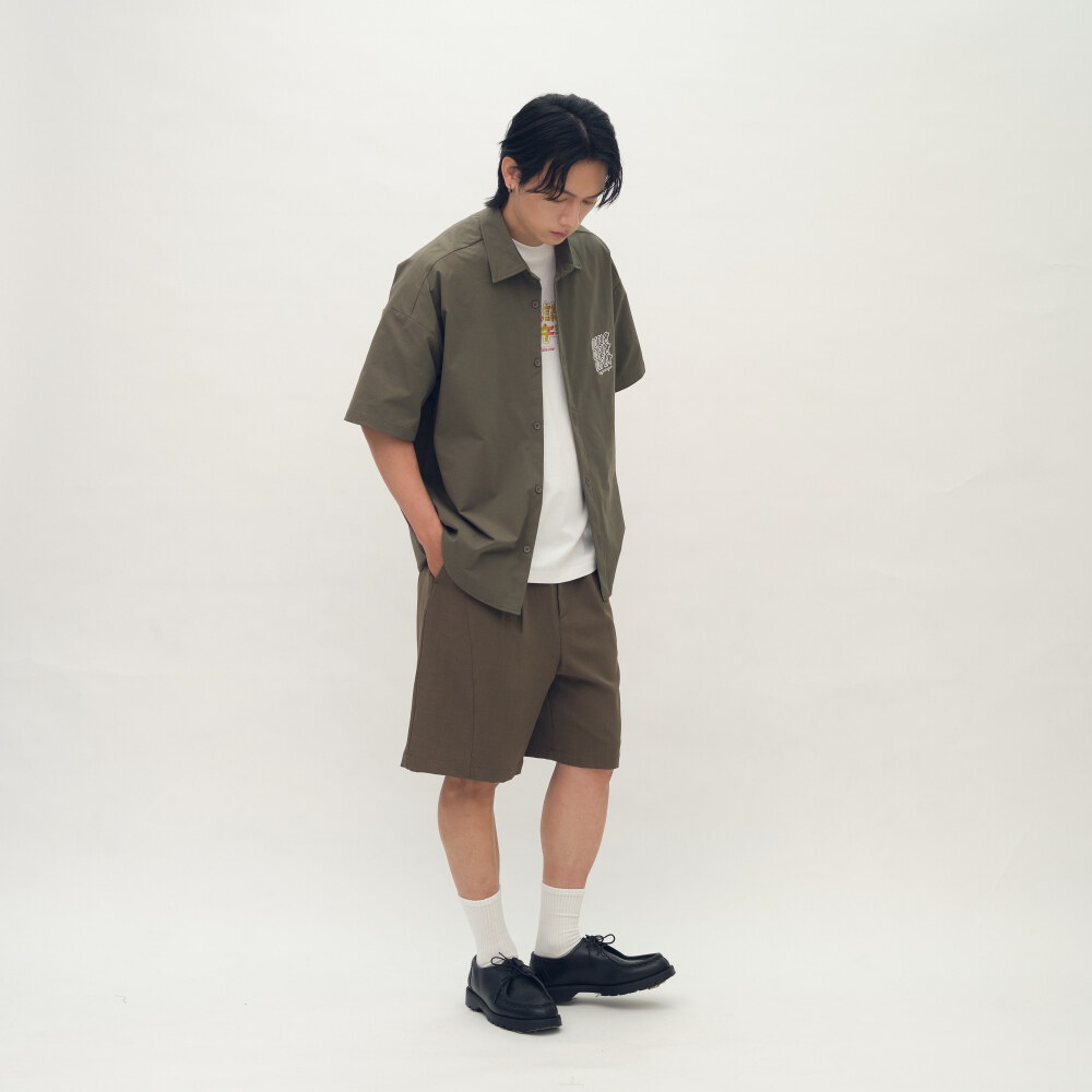 臘腸狗狗滑板短袖襯衫