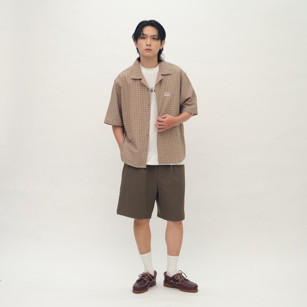 夏日泡泡紗短袖襯衫