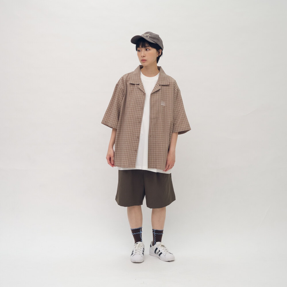 夏日泡泡紗短袖襯衫