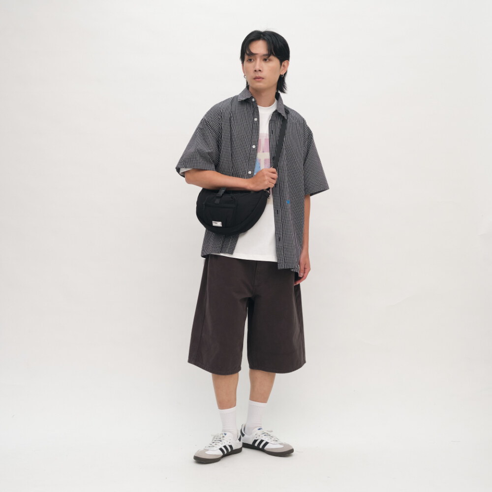 日常草寫LOGO格紋襯衫