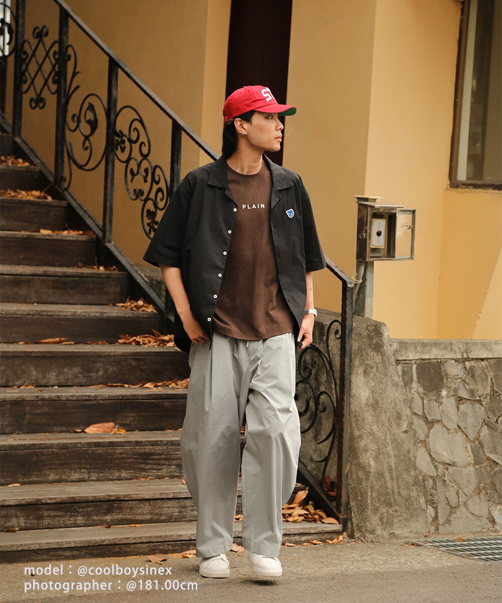 防潑水立體剪裁錐寬褲