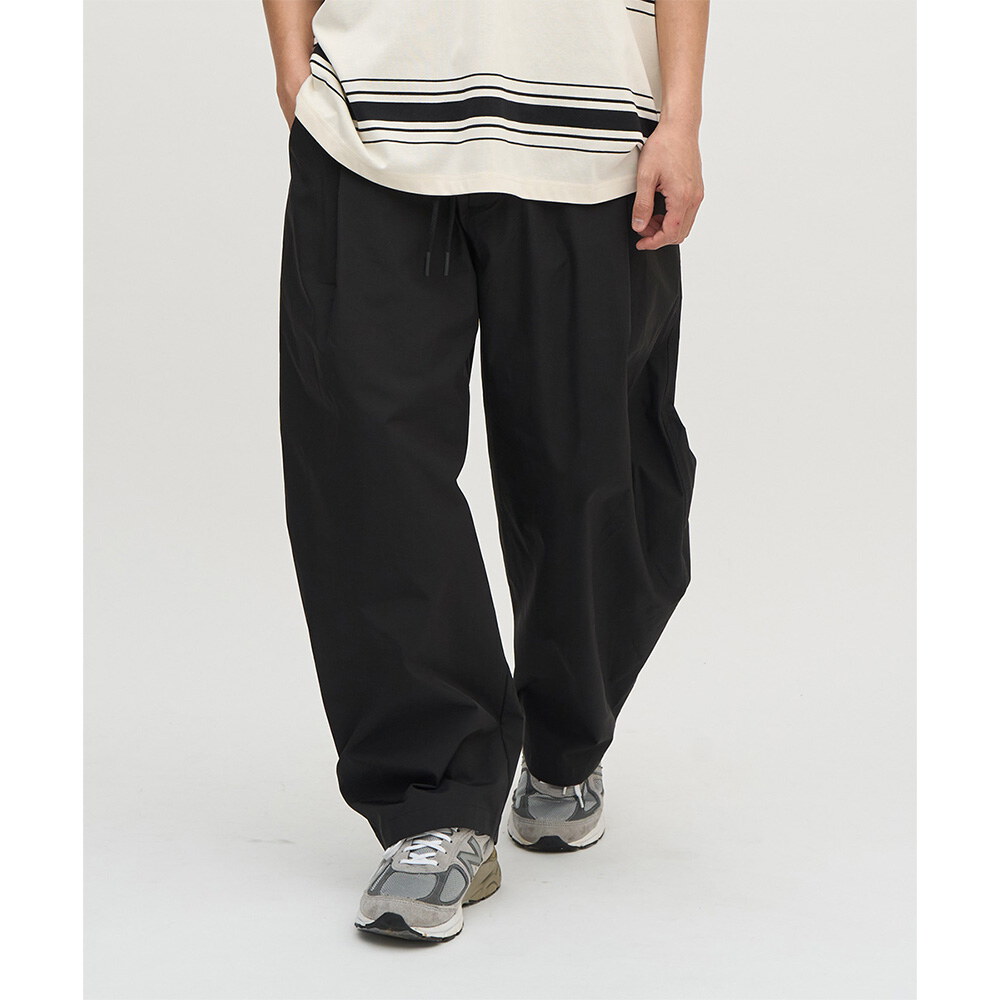 防潑水立體剪裁錐寬褲