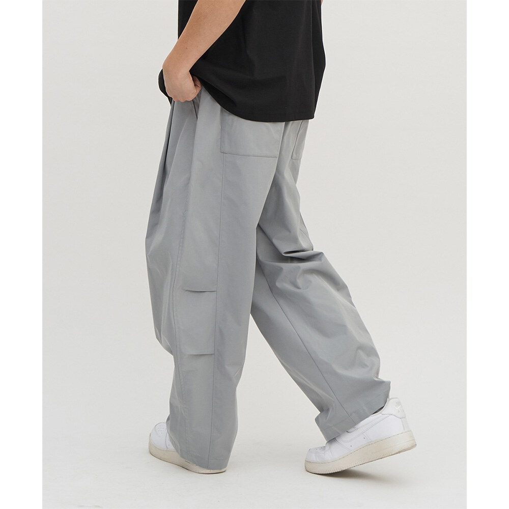 防潑水立體剪裁錐寬褲