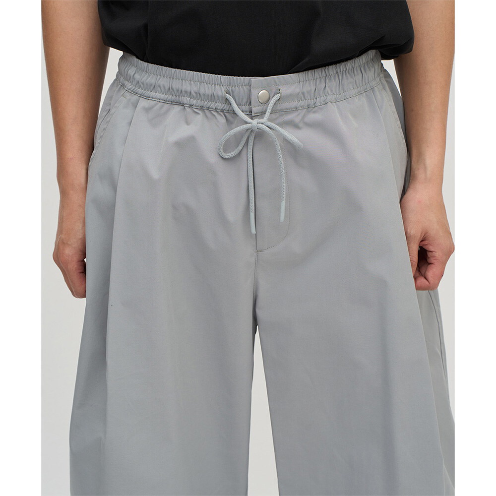 防潑水立體剪裁錐寬褲