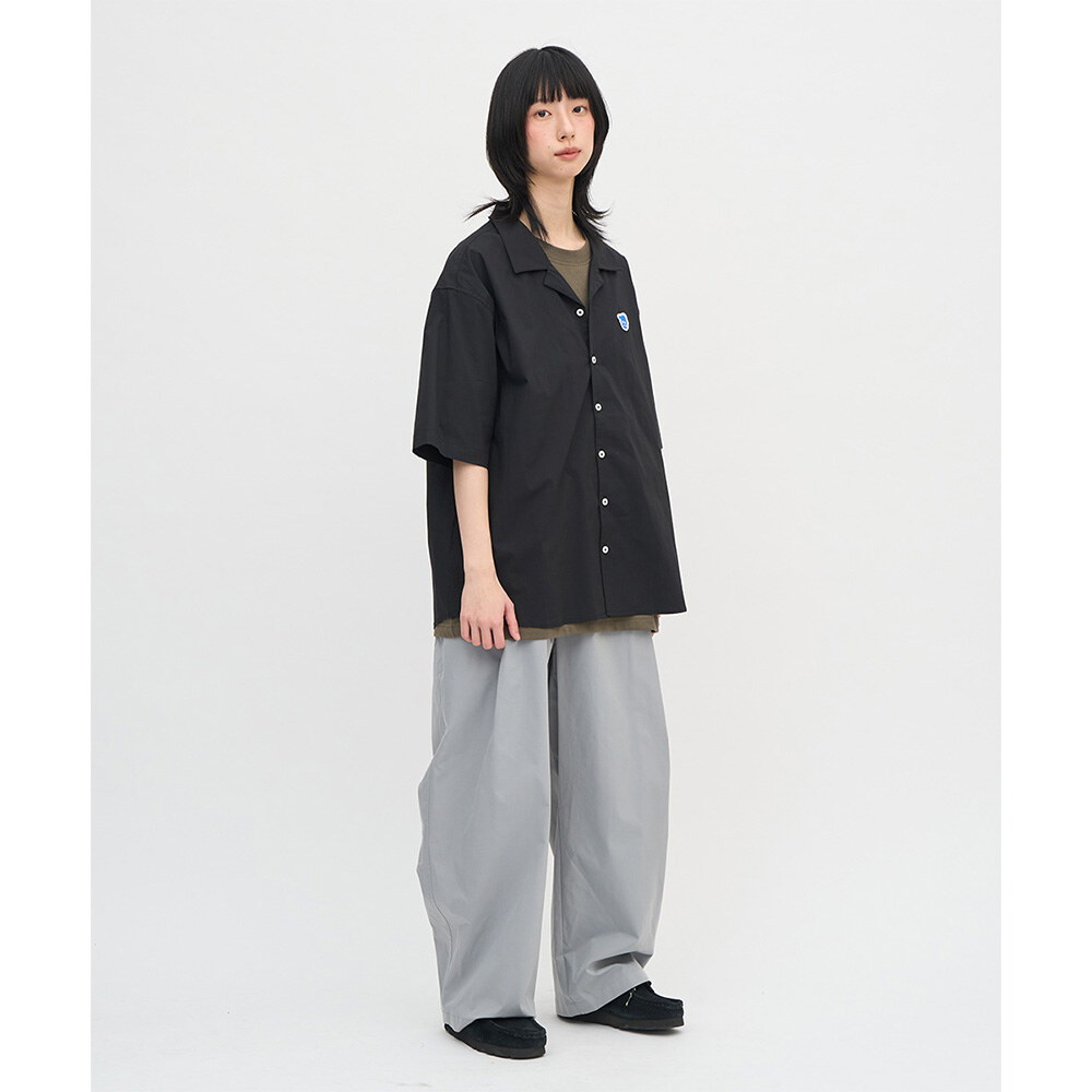 防潑水立體剪裁錐寬褲