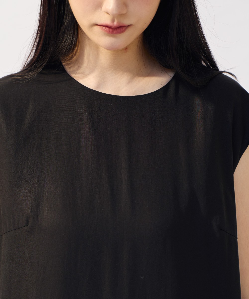 法式袖百褶洋裝