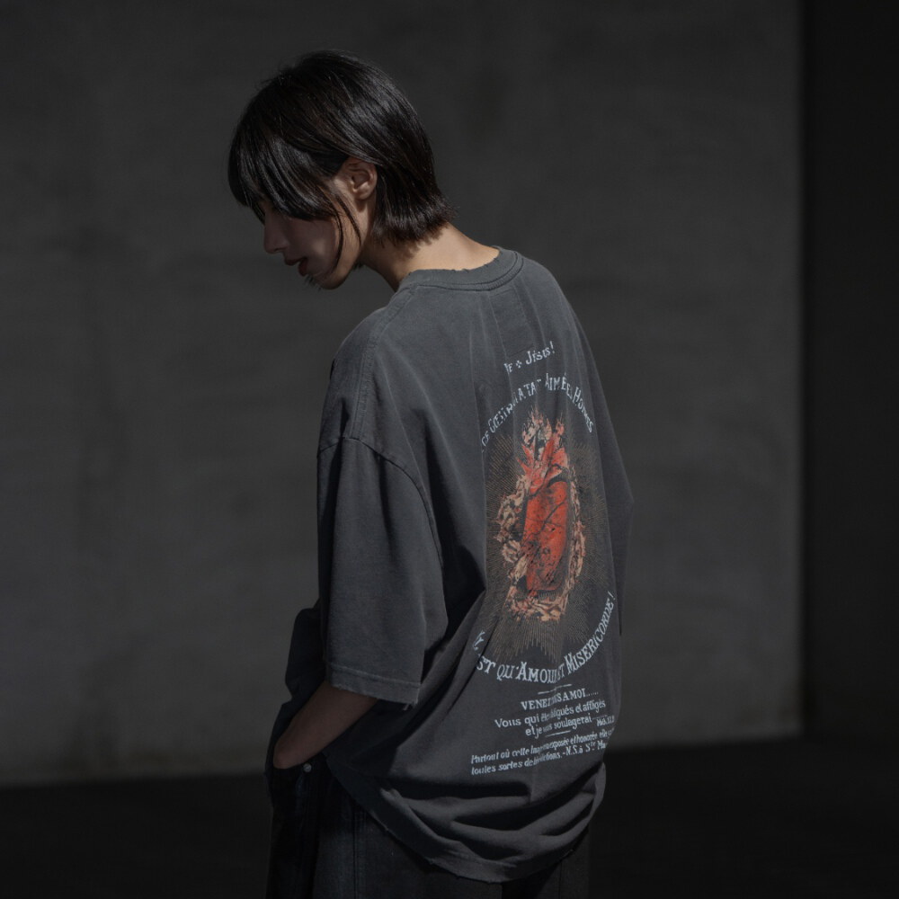 水洗破壞十字耶穌短TEE