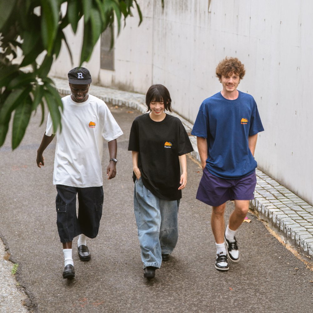 披薩派對角色竹節棉短TEE