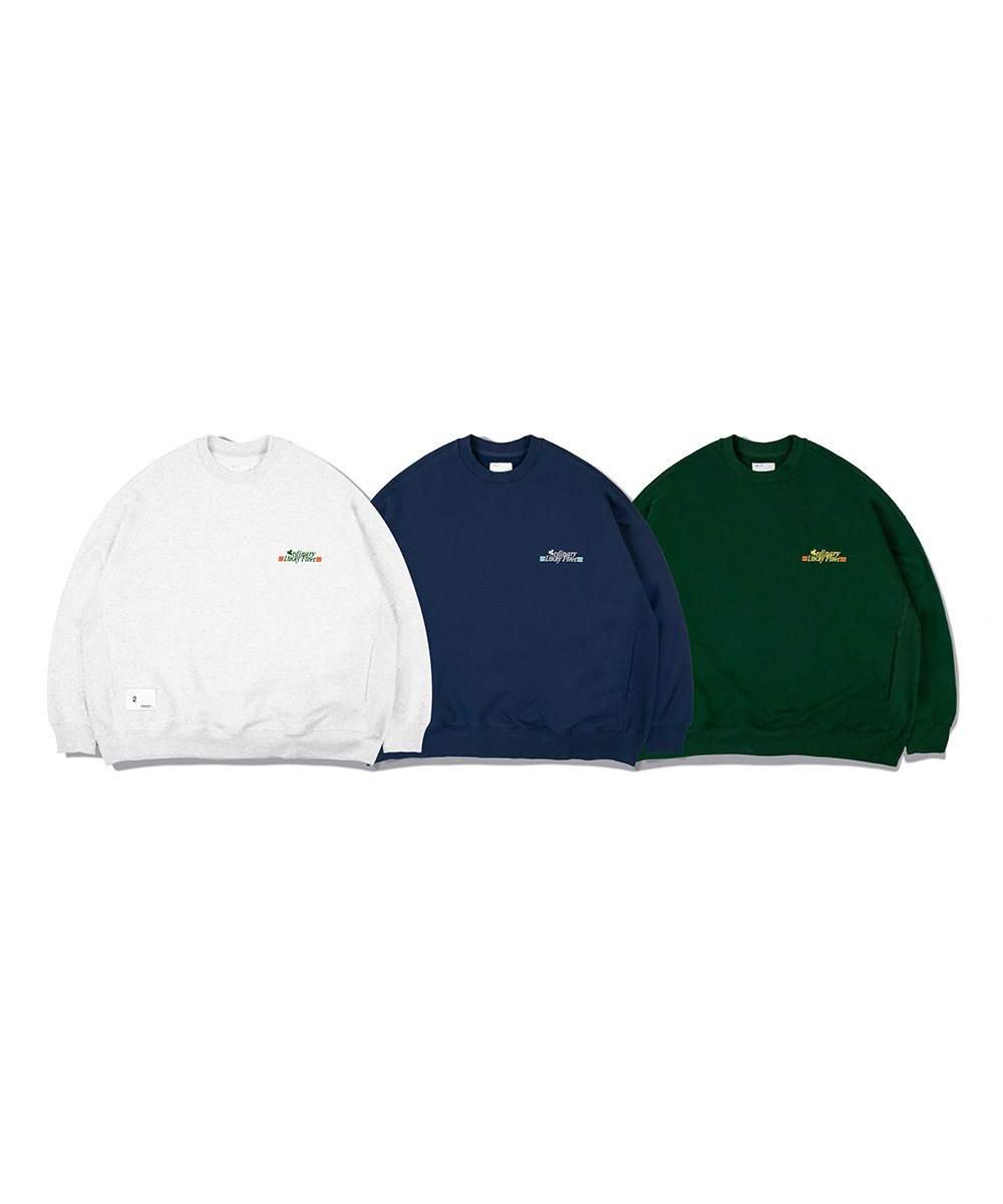 ORDINARY 幸運草標語燙絨大學TEE