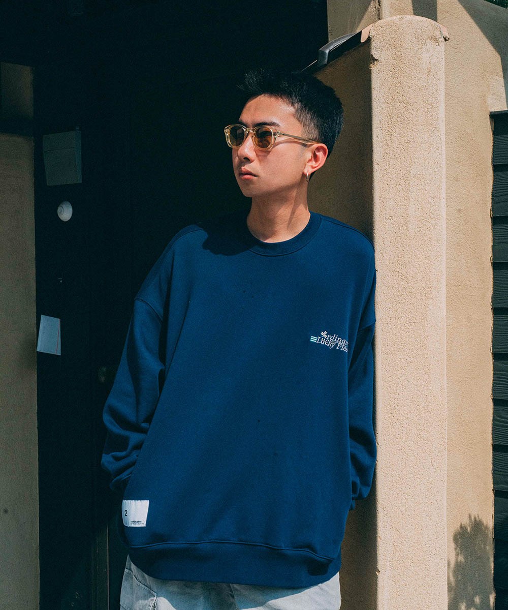ORDINARY 幸運草標語燙絨大學TEE