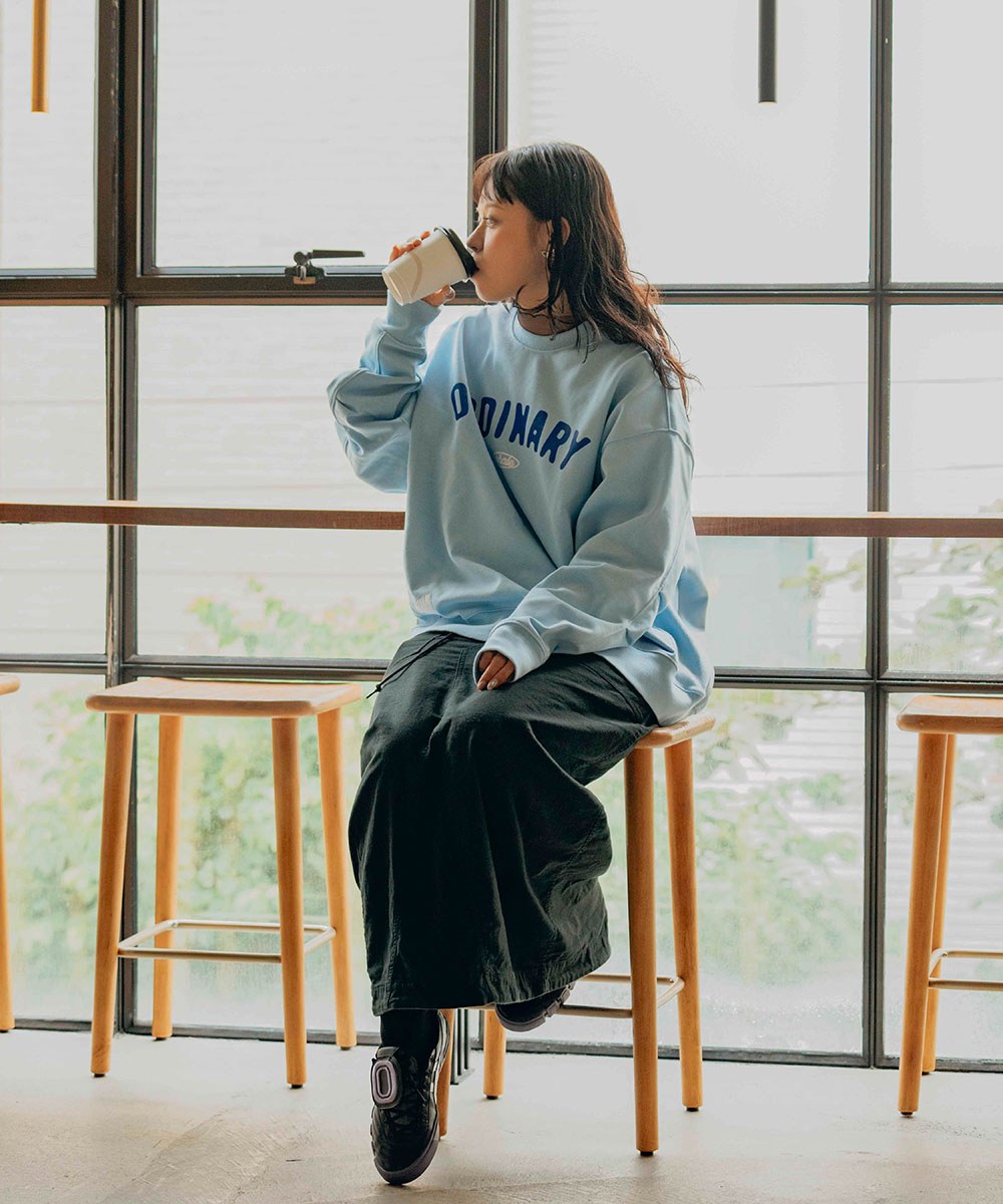 ORDINARY 美式復古鯨魚LOGO大學TEE