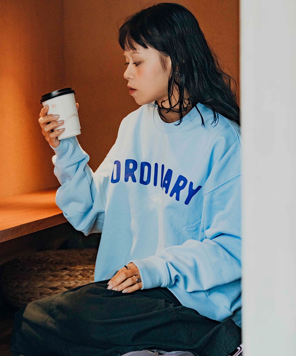 ORDINARY 美式復古鯨魚LOGO大學TEE