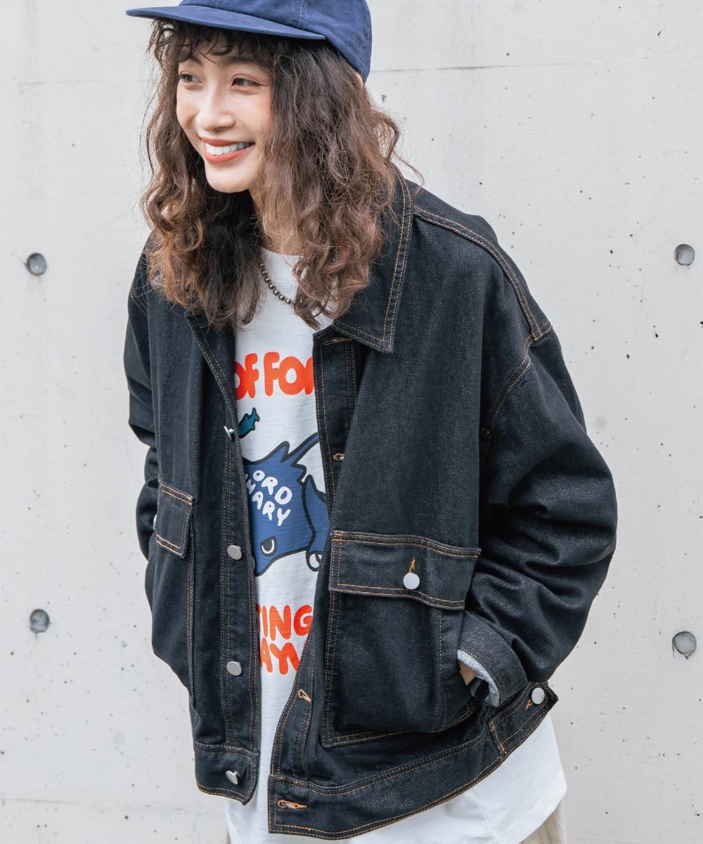 美式魟魚LOGO長TEE