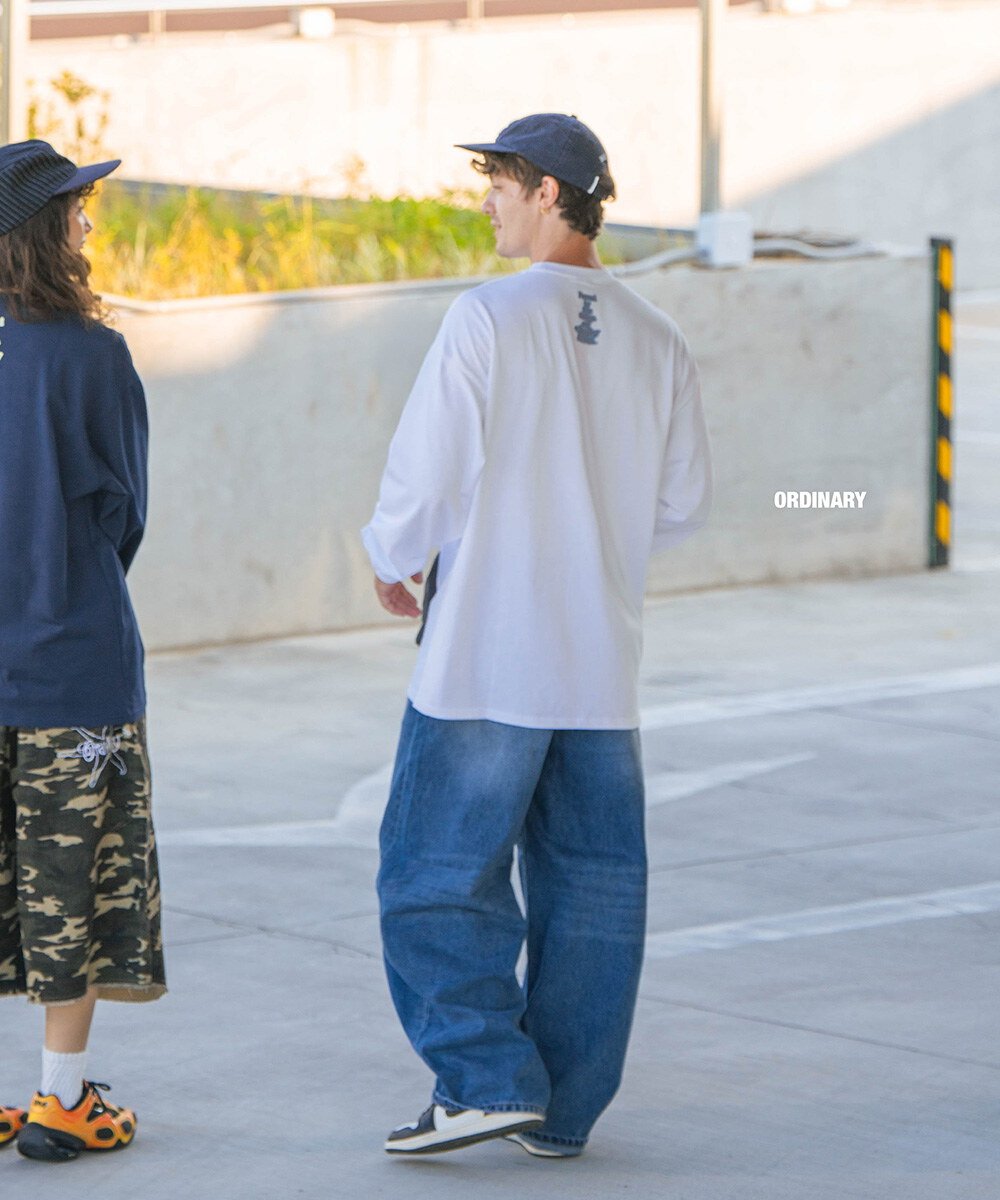 box logo長tee