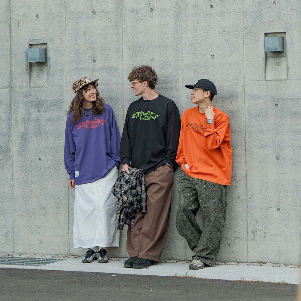 鯨魚照片塗鴉長TEE