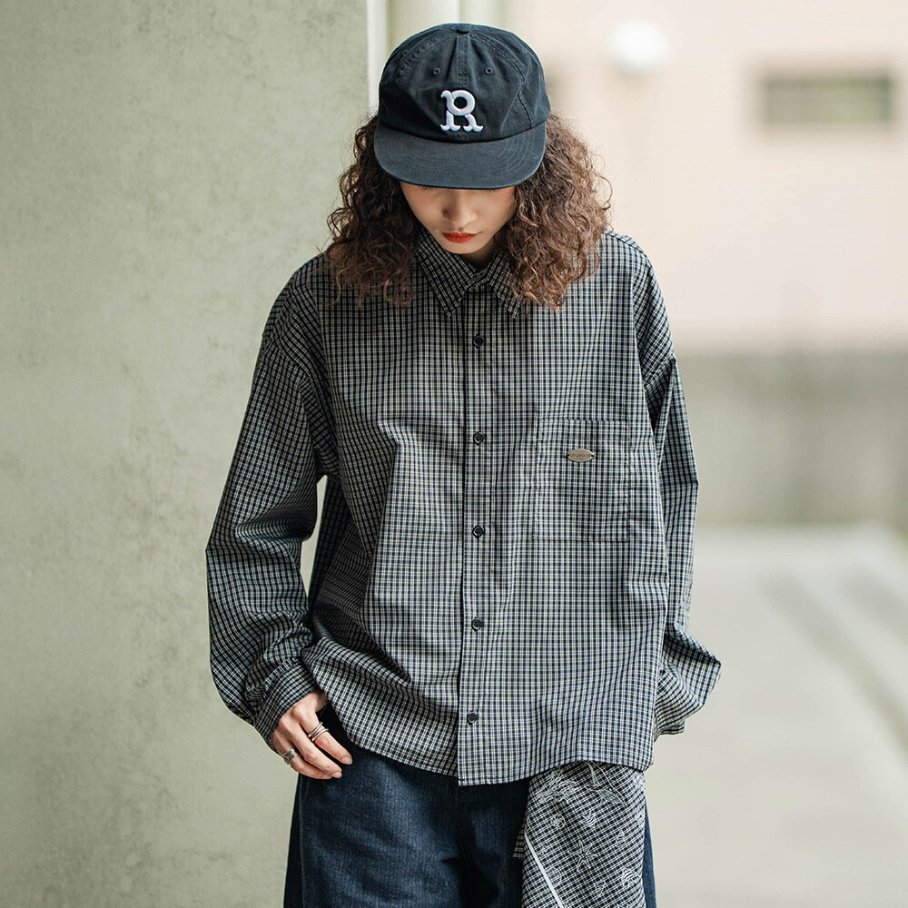 鐵牌短板格紋襯衫