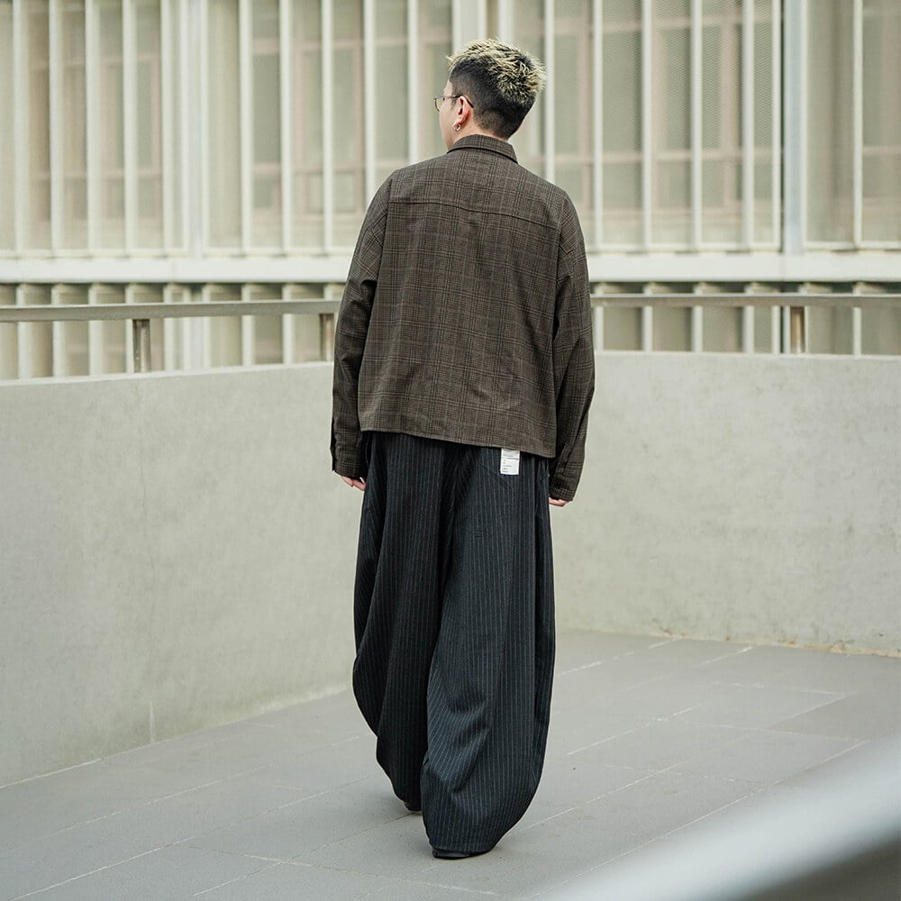 鐵牌短板格紋襯衫