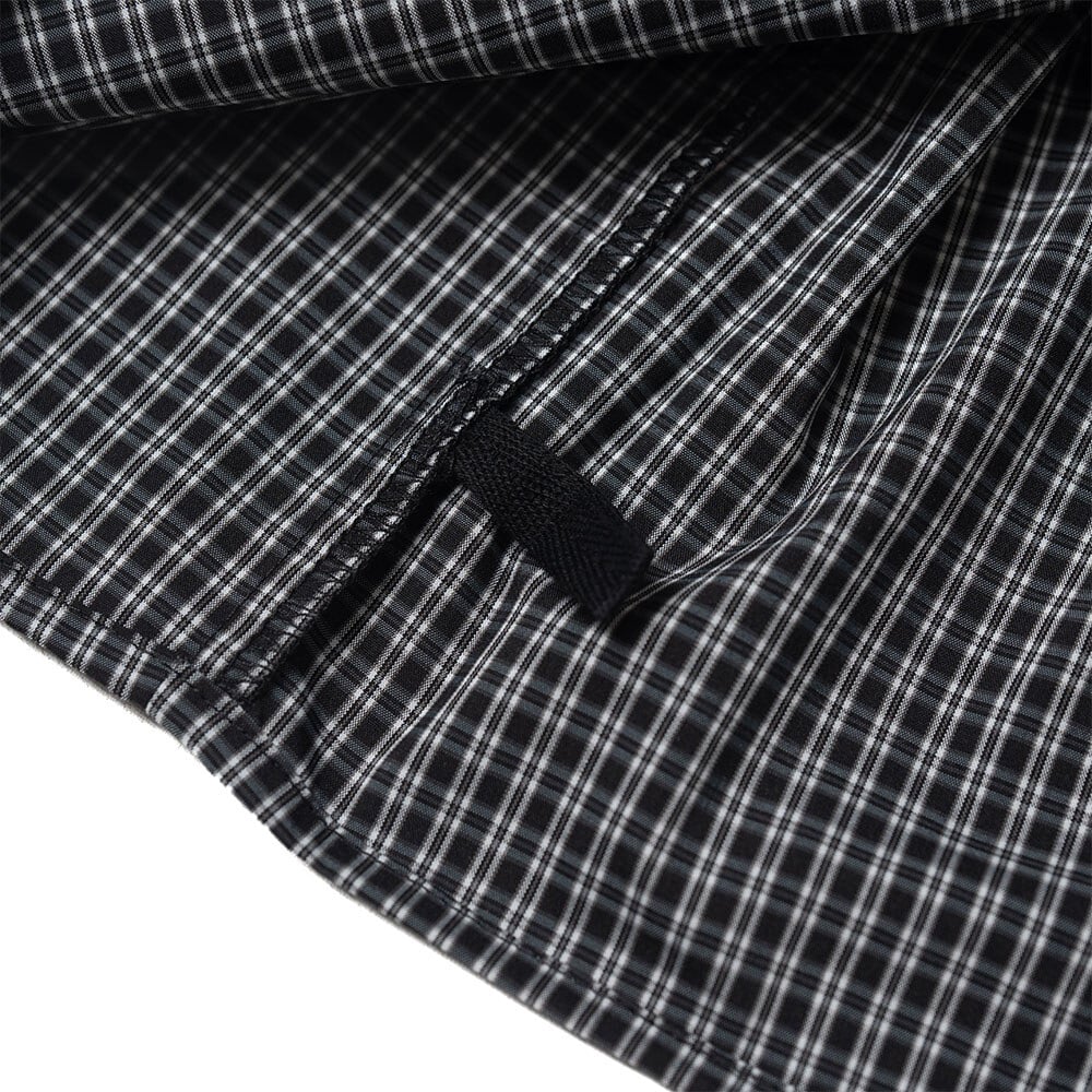 鐵牌短板格紋襯衫