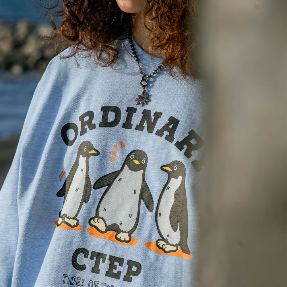 企鵝夥伴竹節棉長TEE