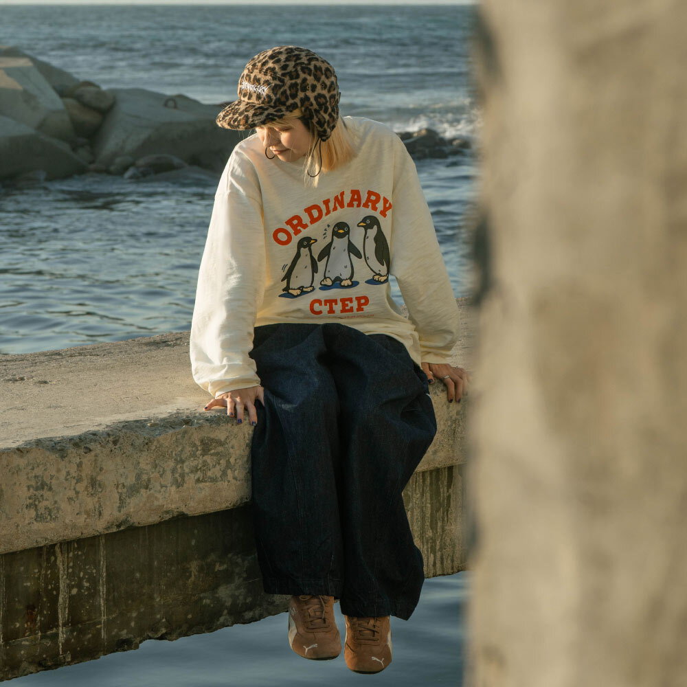 企鵝夥伴竹節棉長TEE