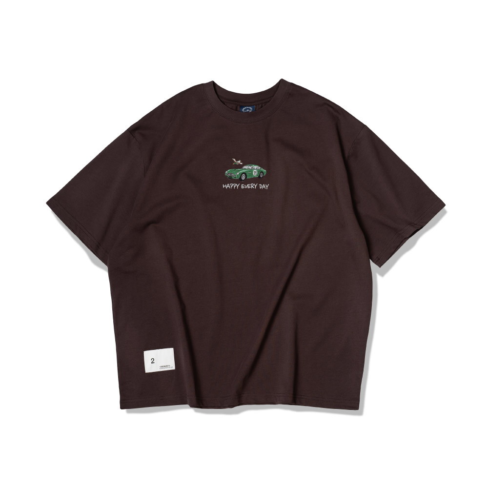 復古蠟筆角色短TEE