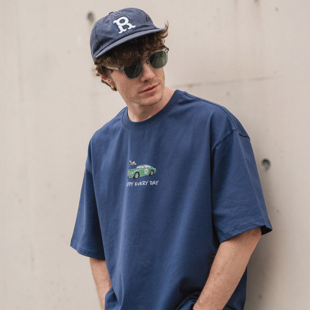 復古蠟筆角色短TEE