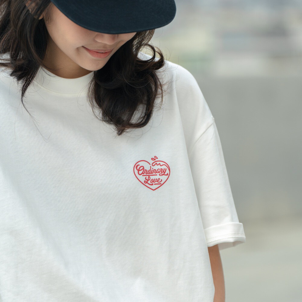 愛心衝浪復古短T