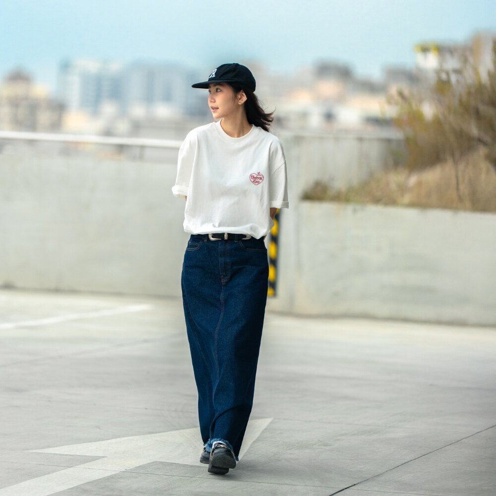 愛心衝浪復古短T