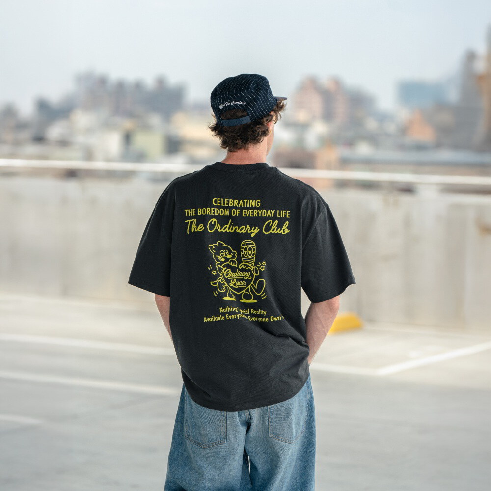 愛心衝浪復古短T