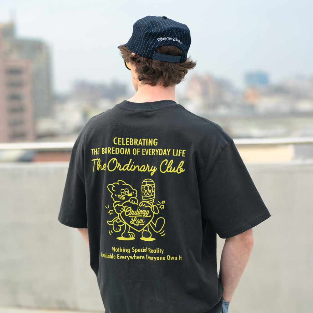 愛心衝浪復古短T