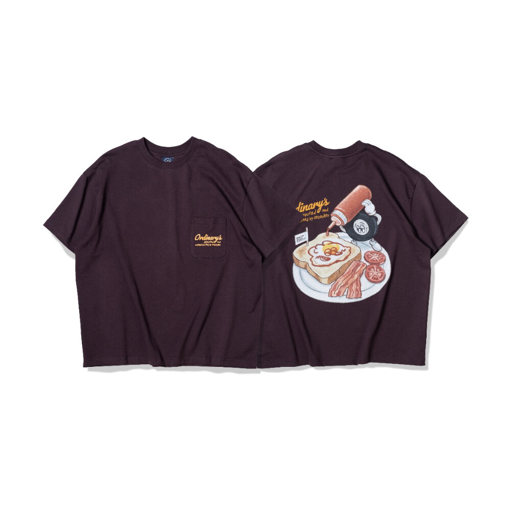 ORDINARY 卡通早餐TEE