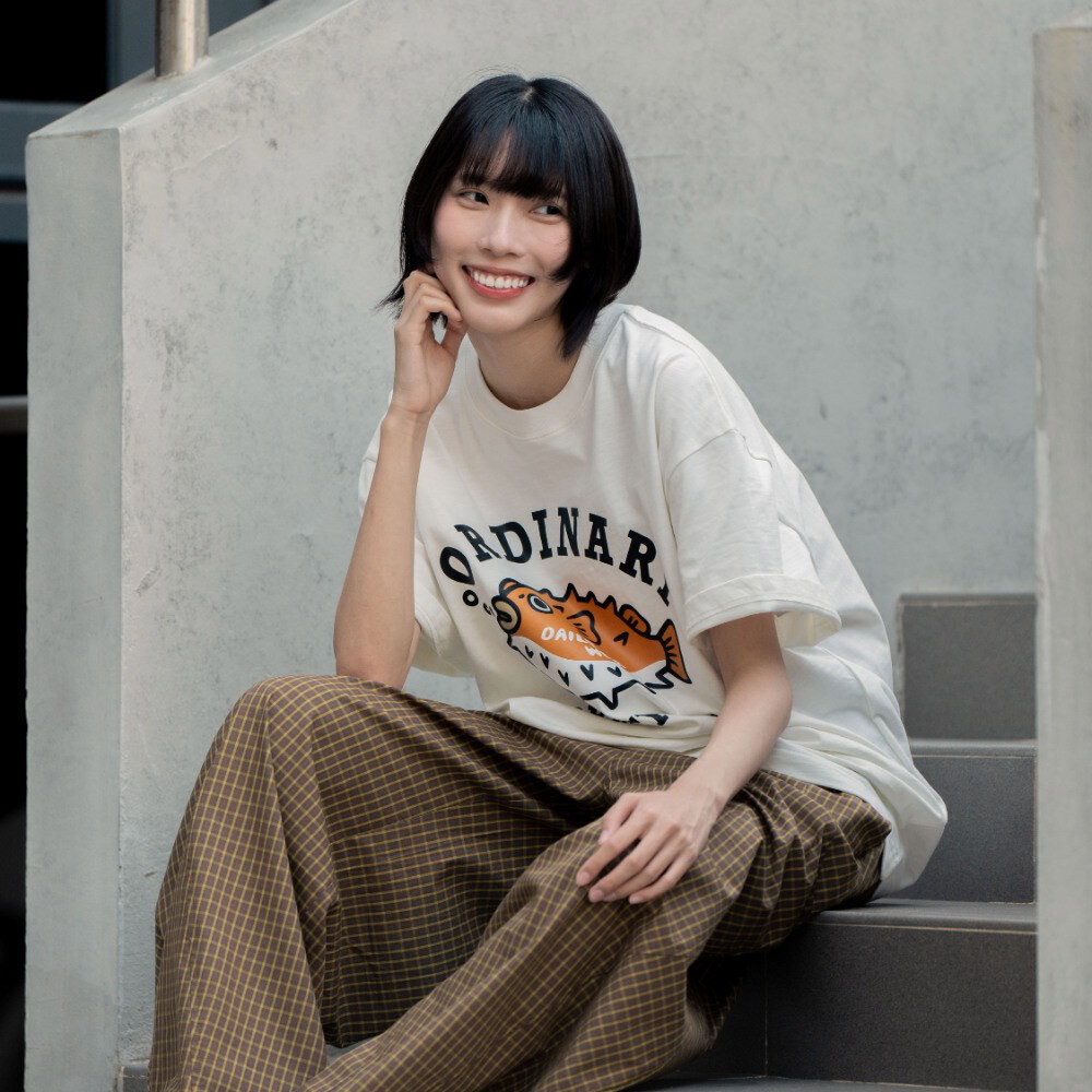 河豚竹節棉短TEE