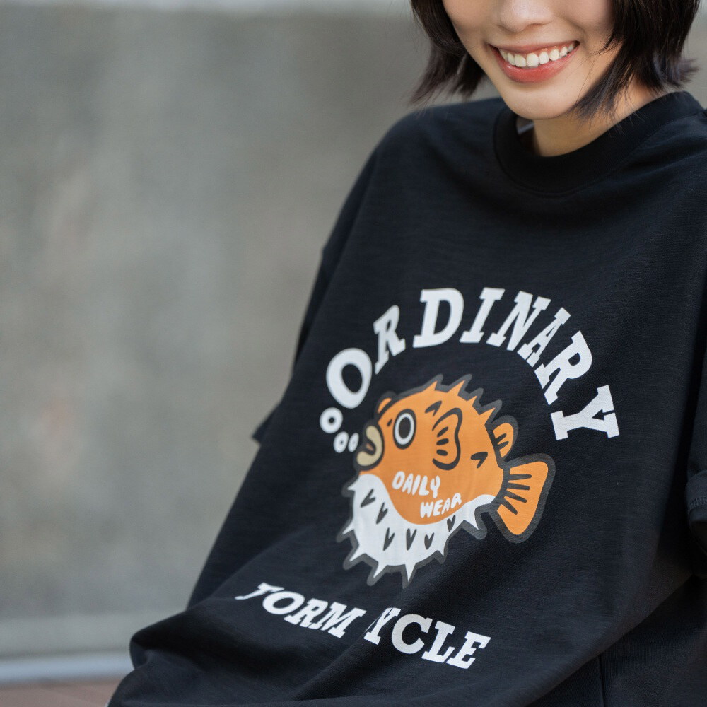 河豚竹節棉短TEE