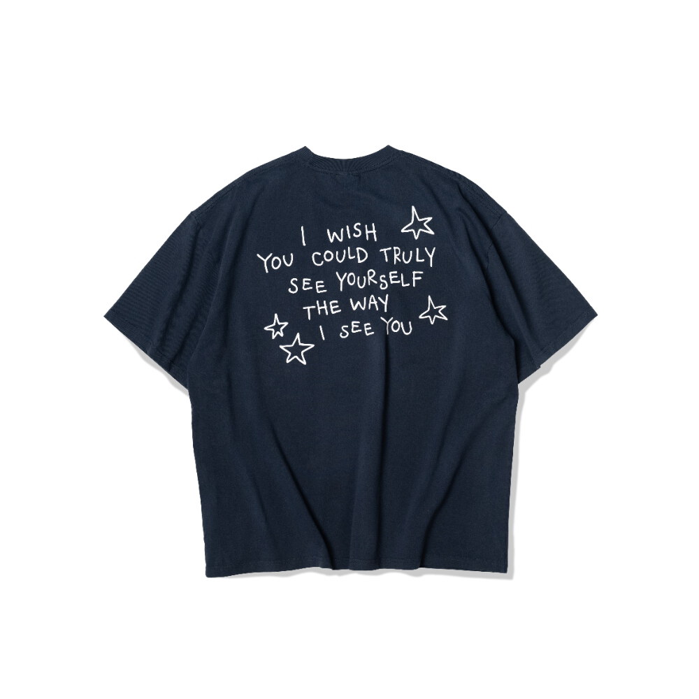 手繪星星標語短TEE