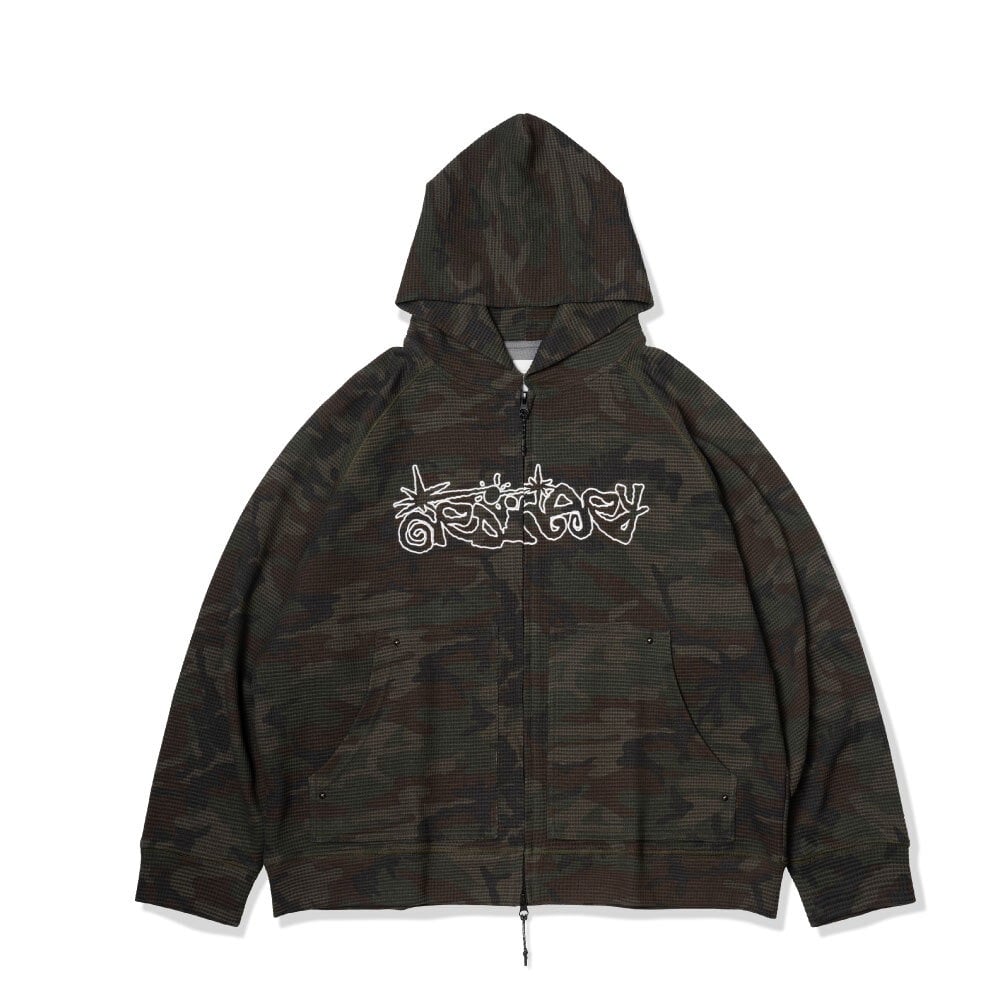 華夫格短板迷彩帽拉