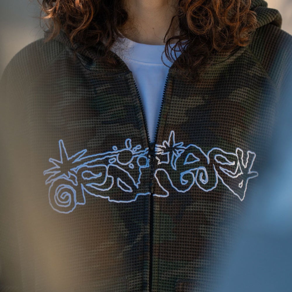 華夫格短板迷彩帽拉