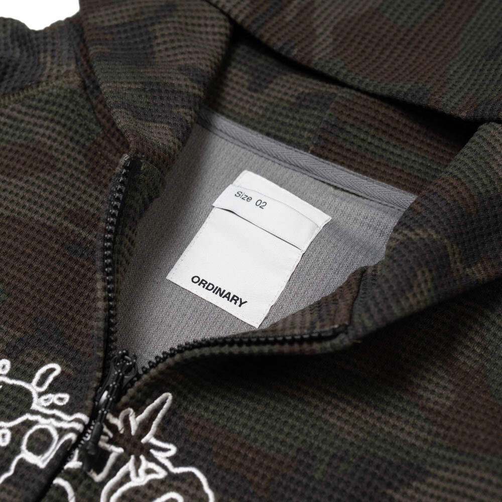 華夫格短板迷彩帽拉