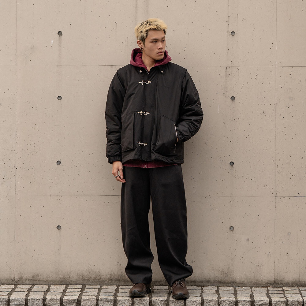 兩用飛機扣鋪棉外套